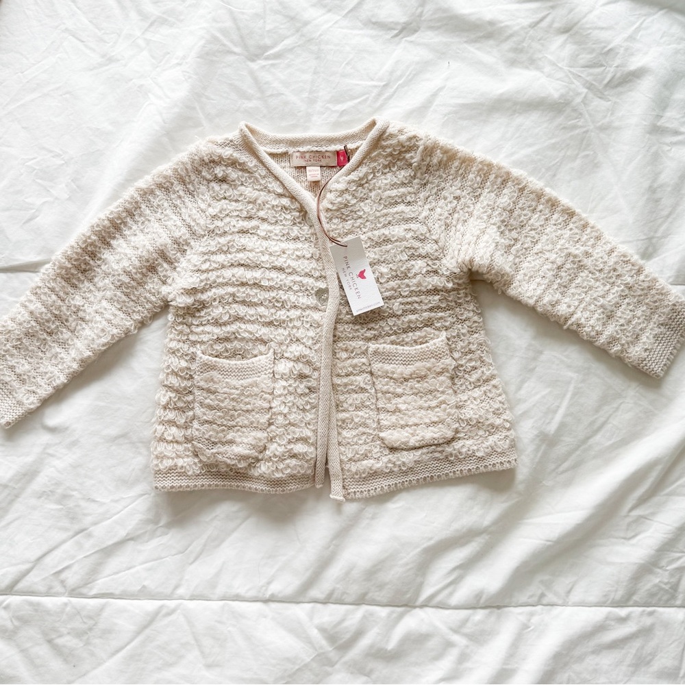 NWT Pink Chicken toddlers sweater